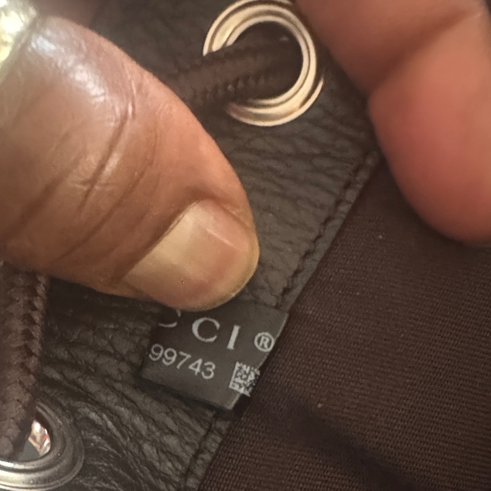 Gucci Tan Monogram Drawstring Backpack - image 4